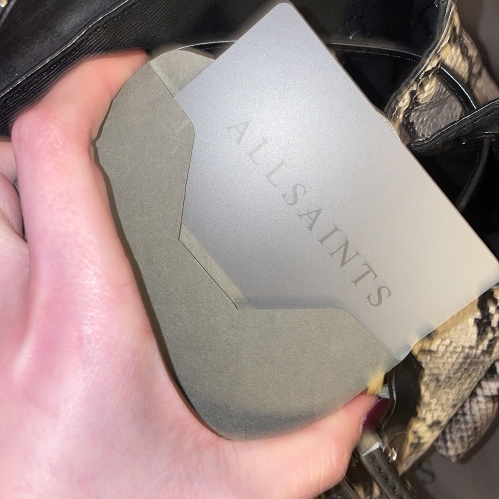 Allsaints Silver Snake Backpack - Picture 9 of 9